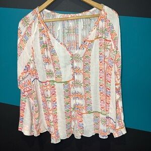 Multicolor Bohemian Women's Top